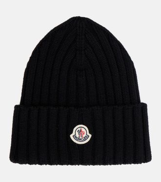 Moncler Ribbed-knit virgin wool beanie