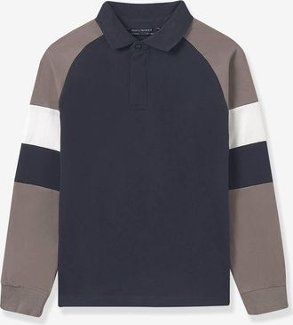 MAYORAL Jungen Poloshirt Mayoral mit Colorblock-Ärmeln marine