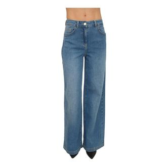 Liu Jo Wide Jeans, female, Blue, Size: W31 Pantalone denim