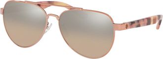 Tory Burch TY6070 32738Z Womens Sunglasses Pink Size 57