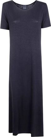 Anneclaire Jersey Linen Short Sleeves Long Dress