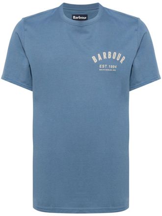 Barbour logo-print T-shirt - men - Cotton - S - Blue