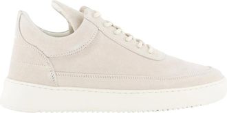 Filling Pieces Schoenen, Heren, Wit, 40 EU, Suède, Lage Top Suède Sneakers Wit