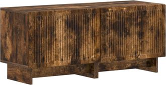 vidaXL Mueble De Tv Roble Ahumado Madera De Ingenier&iacute;a Vidaxl