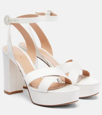 Gianvito Rossi Sabrina satin platform sandals