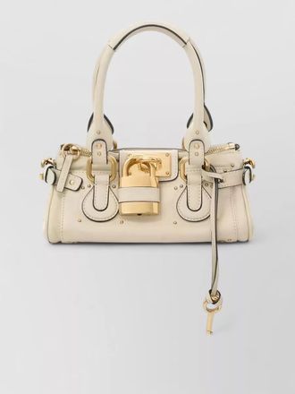 Chlo&eacute; paddington shoulder bag padlock detail
