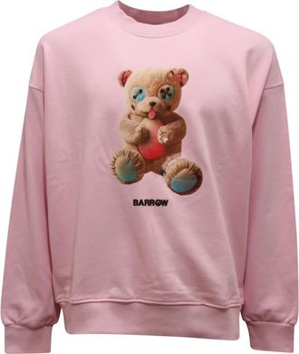 Barrow F5Bwuasw 048 Sweatshirt - Heren - Sweatshirts - Roze - L - Katoen - Hoodies & sweatvesten