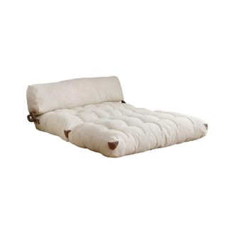 Dmora Sof&aacute; Cama 2 Plazas Surigae, Almancenador, Reclinable, Asientos 2, 120x75 Cm Blanco Crema