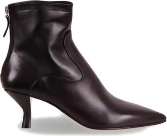 Pomme D'Or 70mm pointed-toe ankle boots - women - Leather/Leather/Leather - 38 - Black