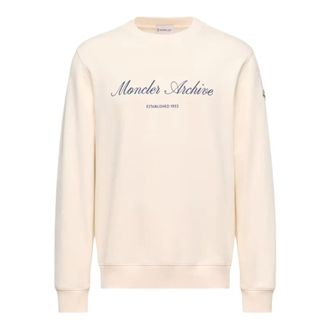 Moncler Sweatshirts, male, Beige, Size: XL Sweatshirts & Hoodies