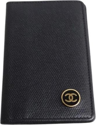 Chanel Pre-owned Card Case - Dames - Vintage Accessoires - Zwart - ONE Size - Leer - Vintage