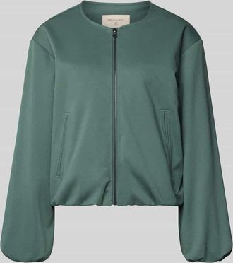Freequent Regular Fit Jacke mit Viskose-Anteil Modell Nanni in Gruen, Gr&ouml;&szlig;e XXL