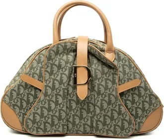 Dior Pre-owned Dior Diorissimo Canvas Double Saddle Bowler Bag Ladies ZF0CKDN4Z7584AYA