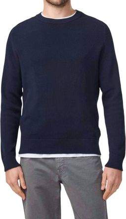 Nn.07 Kevin Crew Sweater In Navy Blue