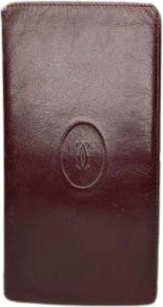 Cartier Pre-owned ID Holder - Dames - Vintage Accessoires - Bruin - ONE Size - Leer - Vintage