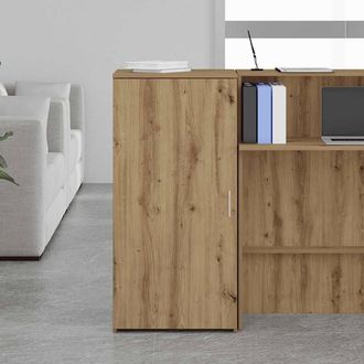 Berkfield Home Storage Cabinet Artisan Oak 50x45x103.5 cm Engineered Wood in Brown