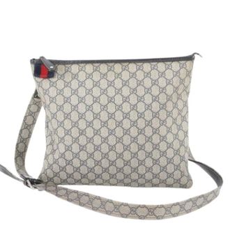 Gucci Pre-owned Cross Body Bags, male, Beige, Size: ONE SIZE Pre-owned Vintage Shoulder Bag