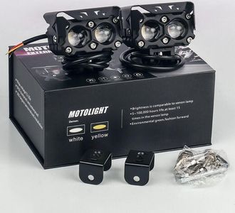 OEM Faro Led Para Motocicleta, Luces De Circulaci&oacute;n Blancas, Luces Antiniebla &Aacute;mbar, 4500 Lm, Resistente Al Agua Ip67, Para Cami&oacute;n Y Suv