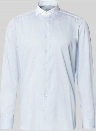 Olymp Level 5 Slim Fit Fineliner Business-Hemd mit Kontrastkragen in Bleu, Gr&ouml;&szlig;e 38