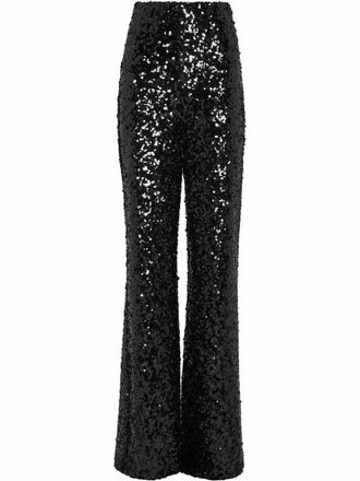 Philipp Plein Gothic Plein broek met pailletten - Zwart