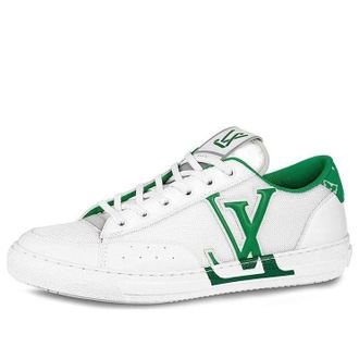 Louis Vuitton Charlie Sneakers White with Two Toned Green 1ABM17