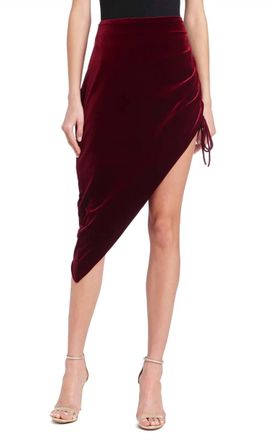 Amanda Uprichard Aviette Skirt In Wine