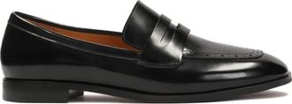 Kazar Zwarte loafers-stijl halfschoenen - Dames - Loafers - Zwart - 35 EU - Leer - Schoenen