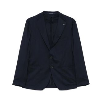 Tagliatore Blazers, male, Blue, Size: 2XL Navy Blue Blazer