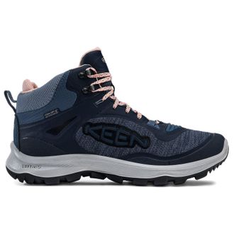 Keen Terradora Flex Mid Textile Synthetic Womens High Top Boots - Vintage Indigo Peachy Keen - Size:UK 7.5