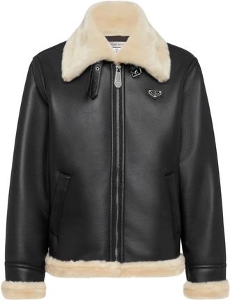 Philipp Plein Heren, Jassen, Zwart, Maat: XL Acryl