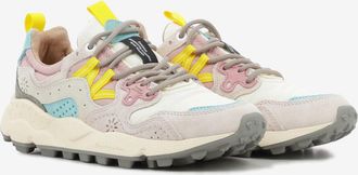 Flower Mountain Yamano 3 woman suede e nylon light pink / off white / pink