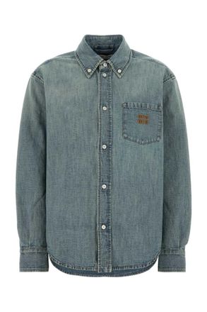 Miu Miu Blue Regular Solid Shirt