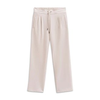 Bugatti Broeken, Dames, Beige, M, Leer, Straight Broeken