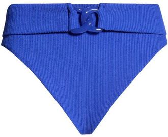 Sanctuary Rib High Waist Bikini Bottoms in Luminous Blue at Nordstrom, Size X-Small