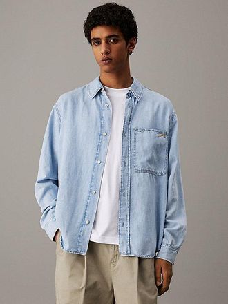 Calvin Klein Cotton Linen Denim Shirt