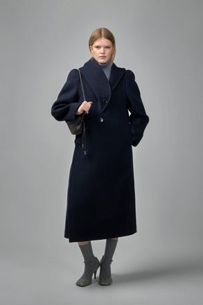 Alaia Curved Coat Wool