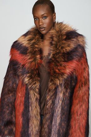 Azalea Wang Esmara Faux Fur Coat Jacket