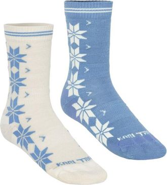 Kari Traa Vinst Sock 2 Pack Merinosocken f&uuml;r Damen | blau
