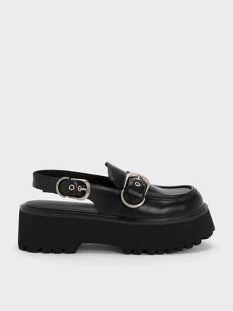 Charles & Keith Eliot Platform Slingback Loafers