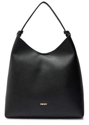 DKNY Paula Grained Leather Hobo bag - Black - One Size