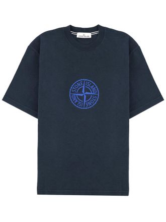 Stone Island Circular Logo Crew Neck T-Shirt
