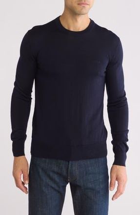 BOSS Amac Crewneck Sweater in Dark Blue at Nordstrom Rack, Size Large