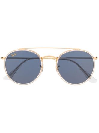 Ray-Ban round double-bridge sunglasses - Gold
