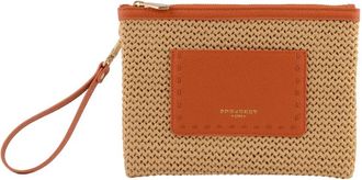 Pourchet Cassis Clutch - Dames - Clutches - Oranje - ONE Size - Leer - Tassen