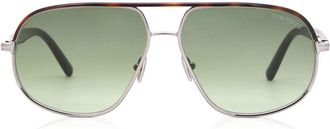 Tom Ford FT1019 MAXWELL 14P Mens Sunglasses Silver Size 59