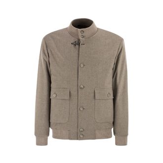 Fay Bomber Jackets, male, Beige, Size: XL Stylish Jacket for Men