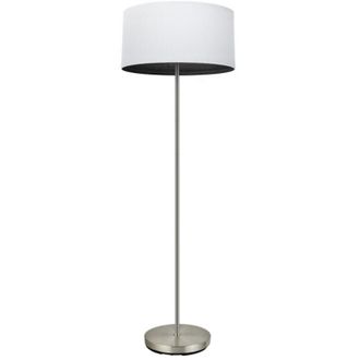 Fabrilamp Fabrilamp - Pie Salon Tatiana 1xe27 Niquel/blanco-mad.negra 162x40x40 Cm