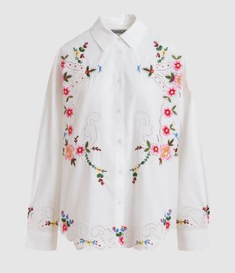 Essentiel Chemise Jayme Blanc Multicolore