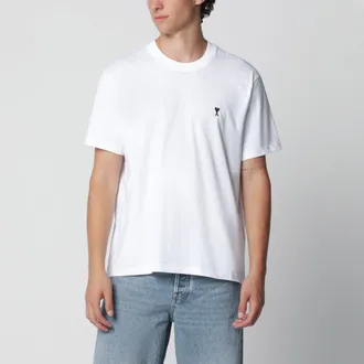Ami T-shirt Ami De Coeur white in cotton