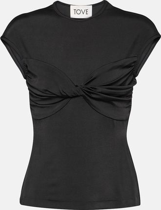 Tove Paola twist-detail jersey top